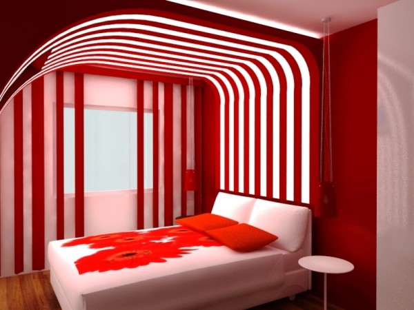 Romantic-Red-Theme-in-Modern-Bedroom-Design | Architecture ...

