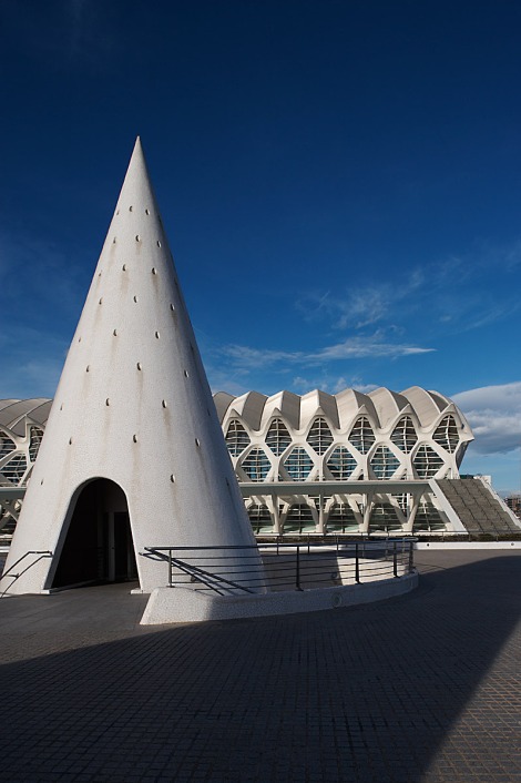City of arts and science by Santiago Calatrava, Valencia, Spain.